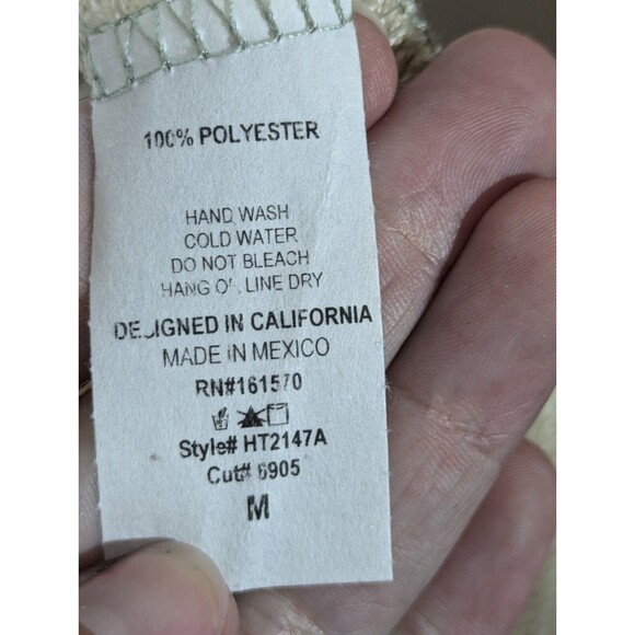 Haptics by Holly Harper Three Color Blocked Knit Cardigan Open Front sz Medium - Picture 4 of 6